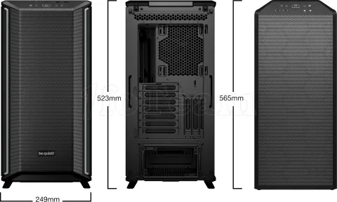 Photo de Boitier Moyen Tour ATX be quiet! Dark Base 701 RGB avec panneau vitré (Noir)