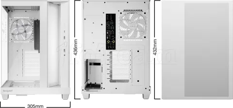 Photo de Boitier Moyen Tour ATX be quiet! Light Base 500 LX RGB avec panneaux vitrés (Blanc)