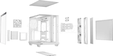 Photo de Boitier Moyen Tour ATX be quiet! Light Base 500 LX RGB avec panneaux vitrés (Blanc)