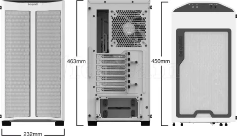 Photo de Boitier Moyen Tour ATX Be Quiet Pure Base 500 DX RGB avec panneau vitré (Blanc)