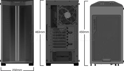 Photo de Boitier Moyen Tour ATX Be Quiet Pure Base 500 DX RGB avec panneau vitré (Noir)