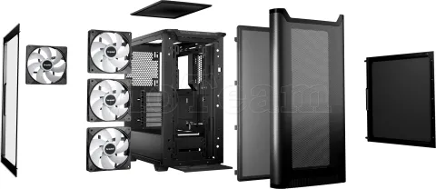 Photo de Boitier Moyen Tour ATX be quiet! Pure Base 501 DX RGB avec panneau vitré (Noir)