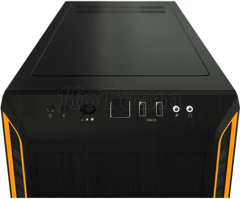 Photo de Boitier Moyen Tour ATX be quiet! Pure Base 600 avec panneau vitré (Noir/Orange)