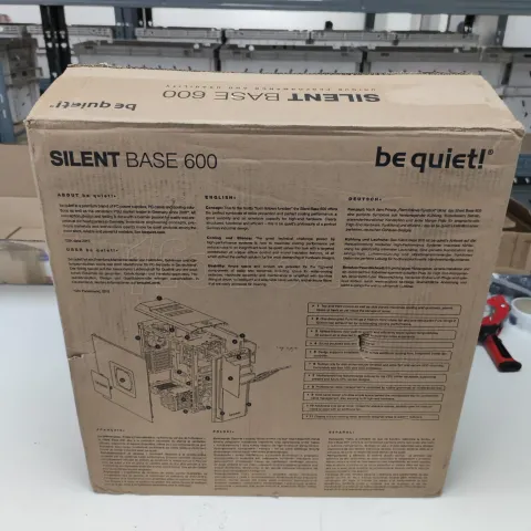Photo de Boitier Moyen Tour ATX be quiet! Silent Base 600 (Noir) ID 179964 S/N 006H1520000353