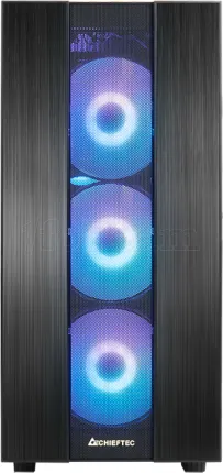 Photo de Boitier Moyen Tour ATX Chieftec Hunter 2 RGB avec panneau vitré (Noir)