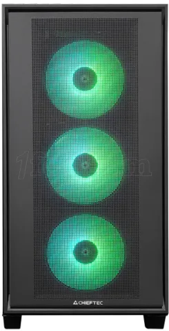Photo de Boitier Moyen Tour ATX Chieftec Hunter 3 RGB avec panneau vitré (Noir)