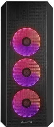 Photo de Boitier Moyen Tour ATX Chieftec Scorpion 4 RGB avec panneau vitré (Noir)