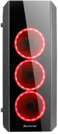 Photo de Boitier Moyen Tour ATX Chieftec Scorpion II GL-02B RGB avec panneaux vitrés (Noir)