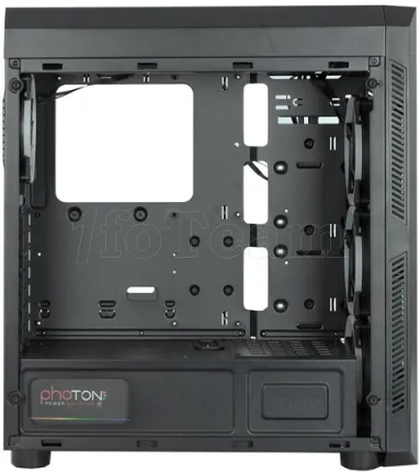 Photo de Boitier Moyen Tour ATX Chieftec Scorpion II GL-02B RGB avec panneaux vitrés (Noir)