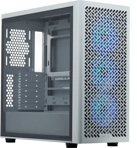 Photo de Boitier Moyen Tour ATX Cooler Master Elite 502 RGB avec panneau vitré (Blanc)