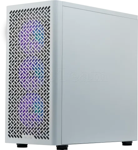 Photo de Boitier Moyen Tour ATX Cooler Master Elite 502 RGB avec panneau vitré (Blanc)
