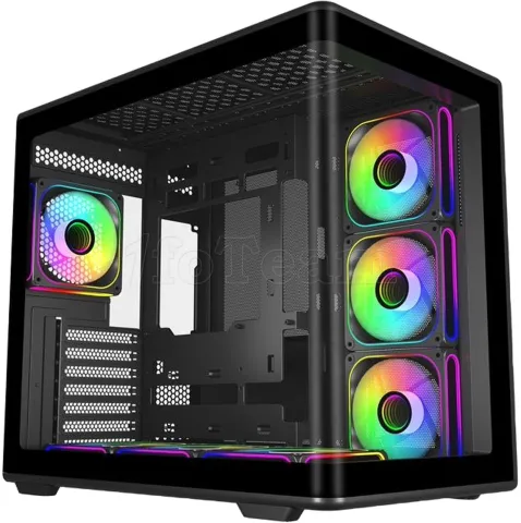 Photo de Boitier Moyen Tour ATX Cooler Master Elite 600 avec panneaux vitrés (Noir)