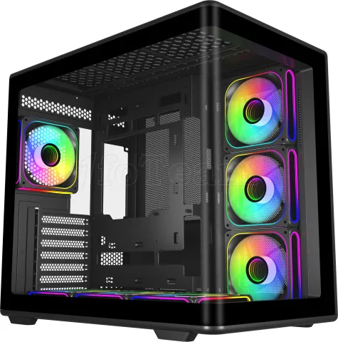 Photo de Boitier Moyen Tour ATX Cooler Master Elite 600 avec panneaux vitrés (Noir)
