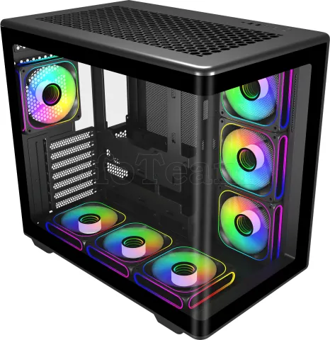 Photo de Boitier Moyen Tour ATX Cooler Master Elite 600 avec panneaux vitrés (Noir)