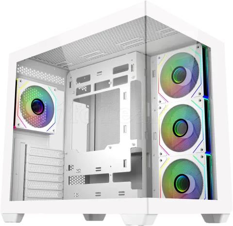 Photo de Boitier Moyen Tour ATX Cooler Master Elite 681 RGB avec panneaux vitrés (Blanc)
