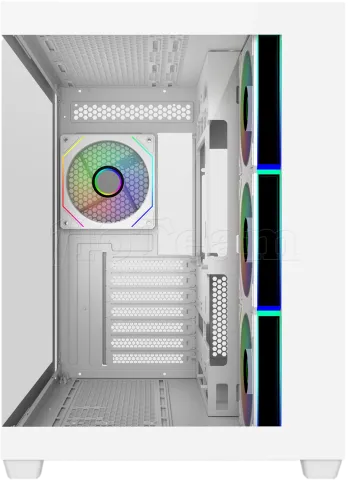 Photo de Boitier Moyen Tour ATX Cooler Master Elite 681 RGB avec panneaux vitrés (Blanc)