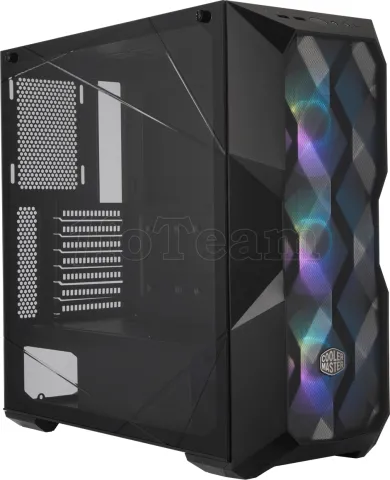 Photo de Boitier Moyen Tour ATX Cooler Master MasterBox TD500 RGB avec panneau vitré (Noir)