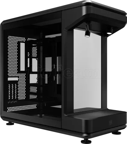 Photo de Boitier Moyen Tour ATX Cooler Master MasterFrame 360 Stage Mirror avec panneaux vitrés (Noir)