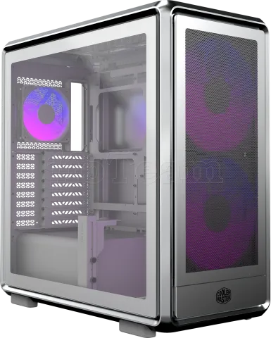 Photo de Boitier Moyen Tour ATX Cooler Master MasterFrame 500 Mesh RGB avec panneau vitré (Argent)