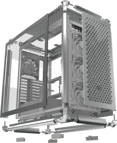 Photo de Boitier Moyen Tour ATX Cooler Master MasterFrame 600 avec panneaux vitrés (Argent)