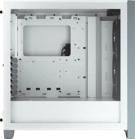 Photo de Boitier Moyen Tour ATX Corsair iCue 4000X RGB avec panneaux vitrés (Blanc)