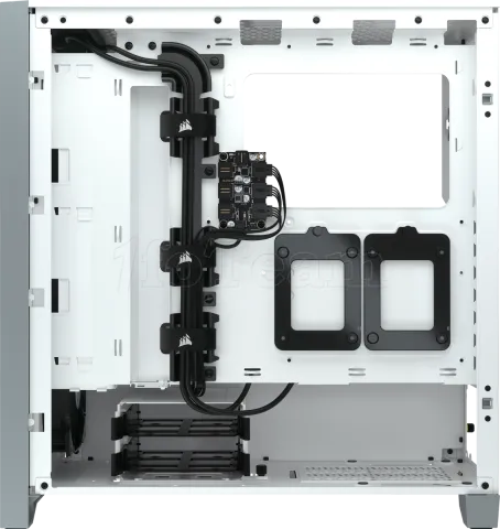 Photo de Boitier Moyen Tour ATX Corsair iCue 4000X RGB avec panneaux vitrés (Blanc)