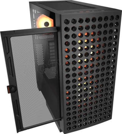 Photo de Boitier Moyen Tour ATX Cougar Airface ECO RGB avec panneaux vitrés (Noir)