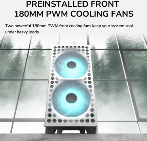 Photo de Boitier Moyen Tour ATX Cougar Airface ECO RGB avec panneaux vitrés (Noir)