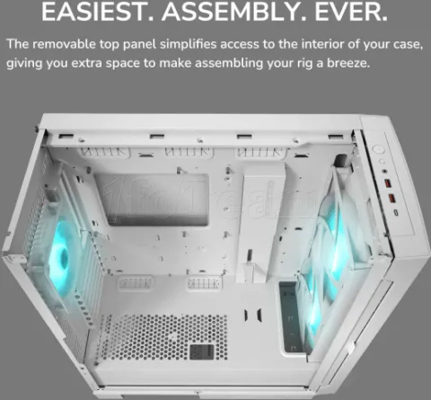 Photo de Boitier Moyen Tour ATX Cougar Airface ECO RGB avec panneaux vitrés (Noir)