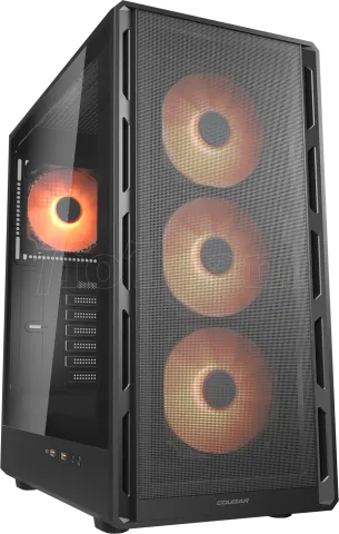 Photo de Boitier Moyen Tour ATX Cougar AirFace Pure Pro RGB avec panneaux vitrés (Noir)