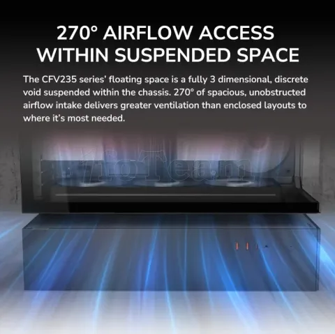 Photo de Boitier Moyen Tour ATX Cougar CFV 235 ARGB avec panneaux vitrés (Noir)