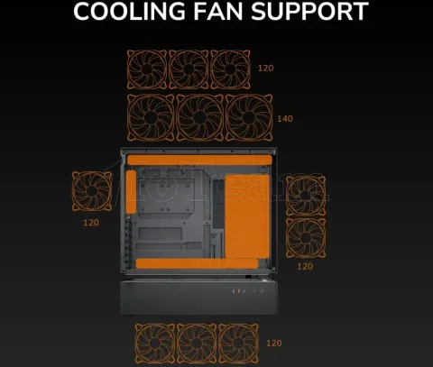 Photo de Boitier Moyen Tour ATX Cougar CFV 235 ARGB avec panneaux vitrés (Noir)