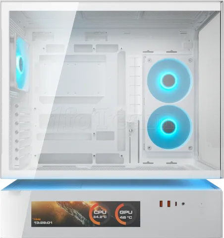 Photo de Boitier Moyen Tour ATX Cougar CFV235 Vision  RGB avec panneaux vitrés (Blanc)