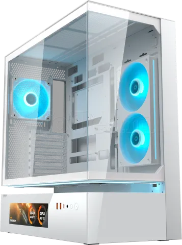 Photo de Boitier Moyen Tour ATX Cougar CFV235 Vision  RGB avec panneaux vitrés (Blanc)