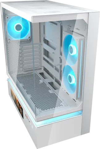 Photo de Boitier Moyen Tour ATX Cougar CFV235 Vision  RGB avec panneaux vitrés (Blanc)