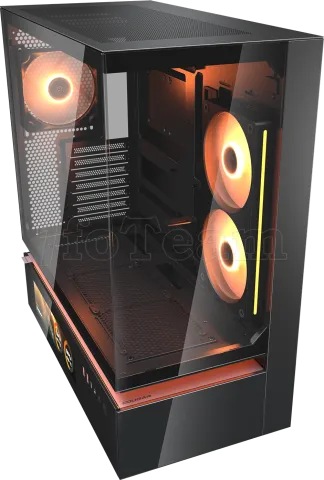 Photo de Boitier Moyen Tour ATX Cougar CFV235 Vision RGB avec panneaux vitrés (Noir)