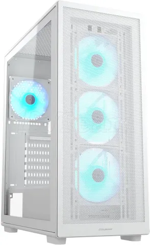 Photo de Boitier Moyen Tour ATX Cougar MX220 RGB avec panneau vitré (Blanc)