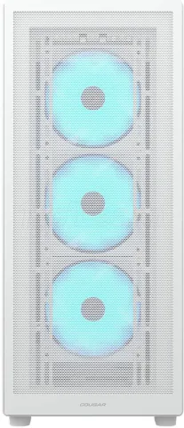 Photo de Boitier Moyen Tour ATX Cougar MX220 RGB avec panneau vitré (Blanc)