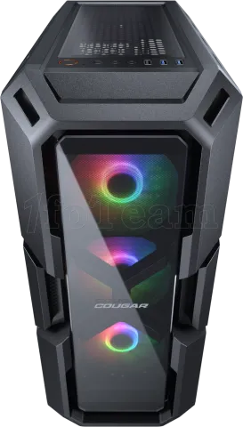 Photo de Boitier Moyen Tour ATX Cougar MX440-G RGB avec panneaux vitrés (Noir)