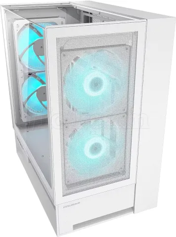 Photo de Boitier Moyen Tour ATX Cougar OmnyX RGB avec panneaux vitrés (Blanc)