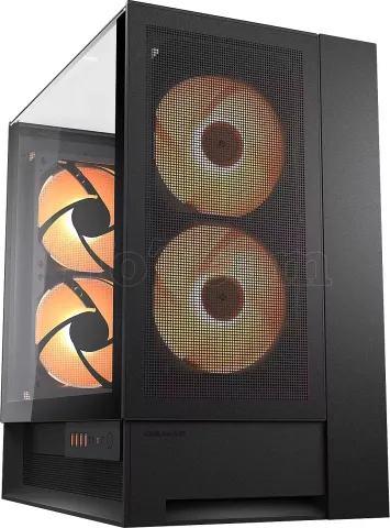 Photo de Boitier Moyen Tour ATX Cougar OmnyX RGB avec panneaux vitrés (Noir)
