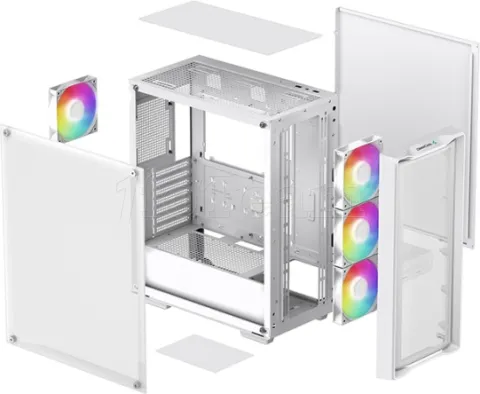 Photo de Boitier Moyen Tour ATX DeepCool CC560 Mesh V2 RGB avec panneau vitré (Blanc)