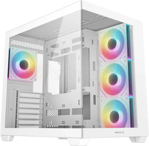 Photo de Boitier Moyen Tour ATX DeepCool CG530 4F avec panneaux vitrés (Blanc)