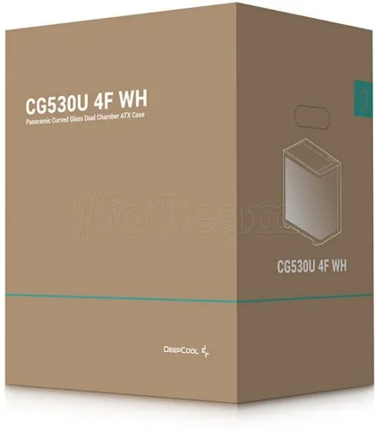 Photo de Boitier Moyen Tour ATX DeepCool CG530U 4F RGB avec panneaux vitrés (Blanc)