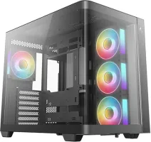 Photo de Boitier Moyen Tour ATX DeepCool CG530U 4F RGB avec panneaux vitrés (Noir)