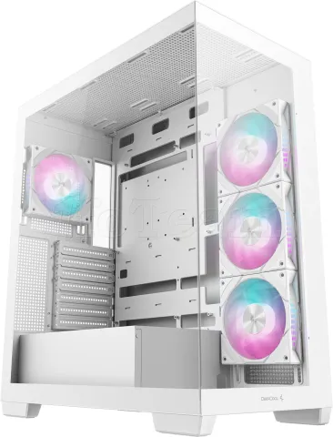 Photo de Boitier Moyen Tour ATX DeepCool CG580 4F RGB avec panneaux vitrés (Blanc)