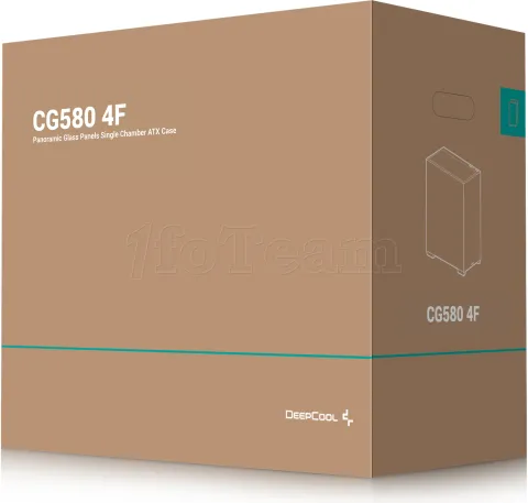 Photo de Boitier Moyen Tour ATX DeepCool CG580 4F RGB avec panneaux vitrés (Noir)
