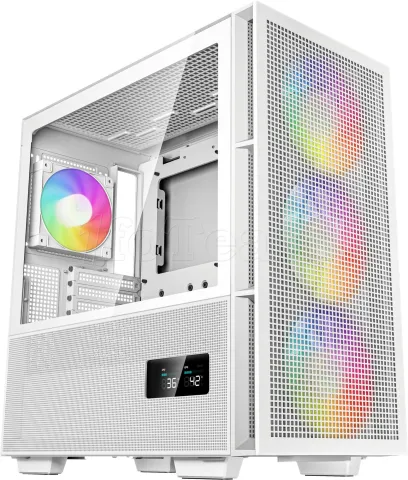 Photo de Boitier Moyen Tour ATX DeepCool CH560 RGB avec panneau vitré (Blanc)