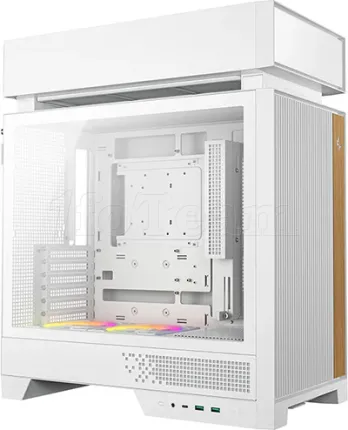 Photo de Boitier Moyen Tour ATX DeepCool CL660 RGB avec panneau vitré (Blanc)