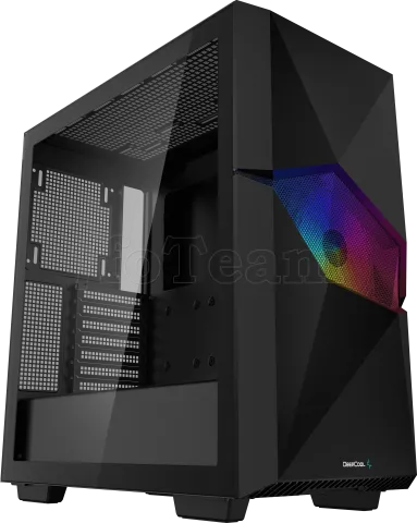 Photo de Boitier Moyen Tour ATX DeepCool Cyclops RGB avec panneau vitré (Noir)
